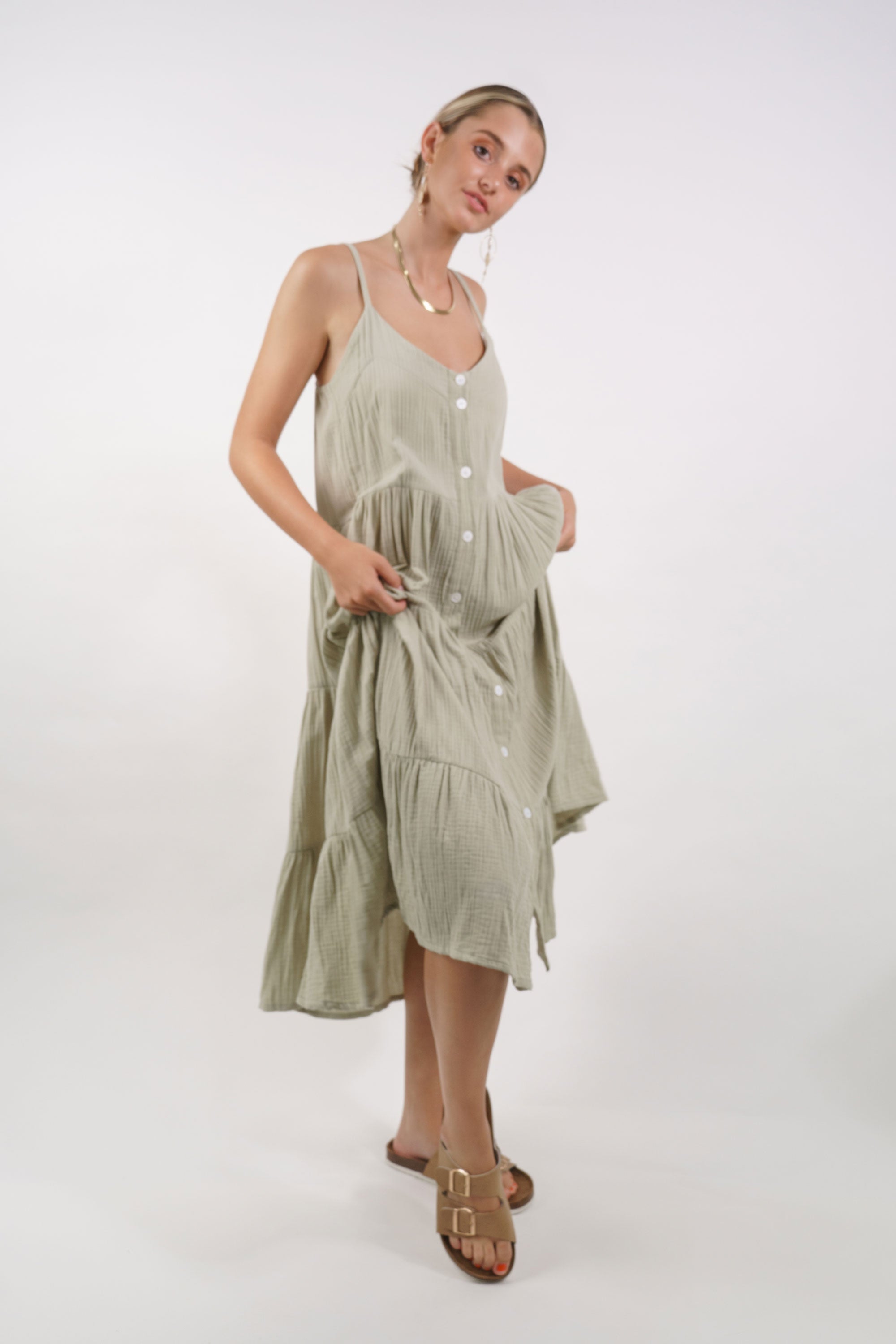 Freya Tiered Maxi Dress - MY ISLAND COLLECTIVE