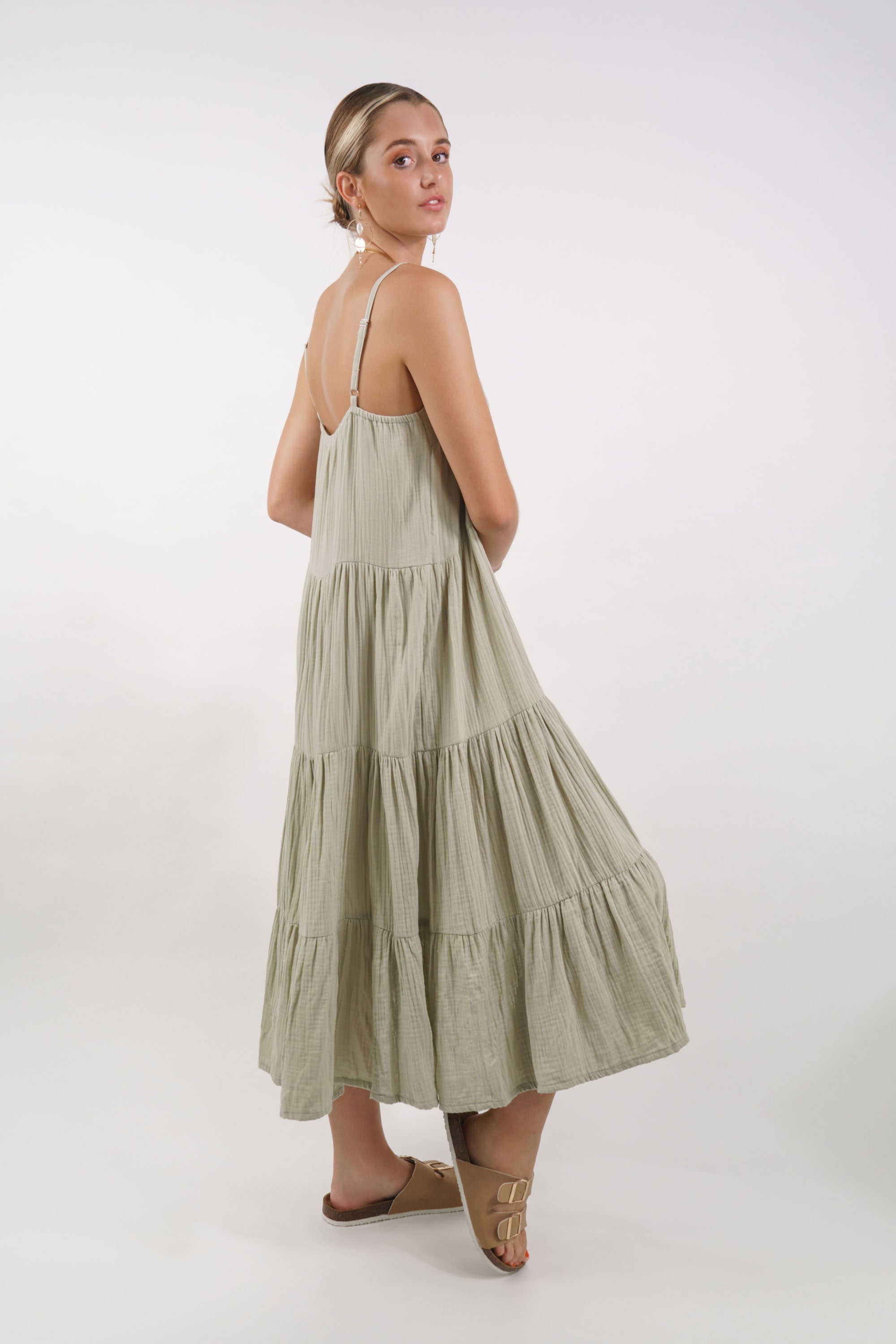 Freya Tiered Maxi Dress - MY ISLAND COLLECTIVE