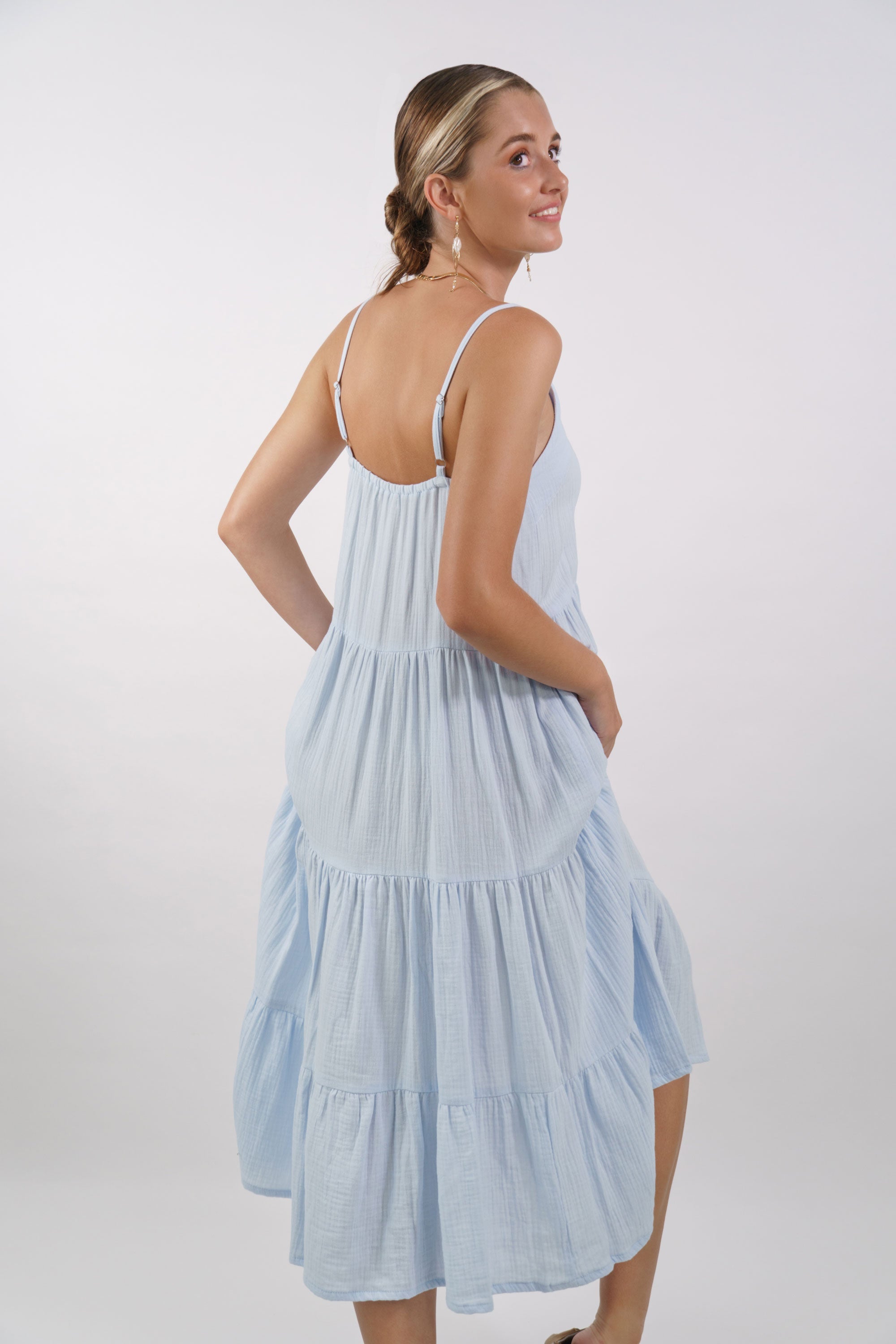Freya Tiered Maxi Dress - MY ISLAND COLLECTIVE