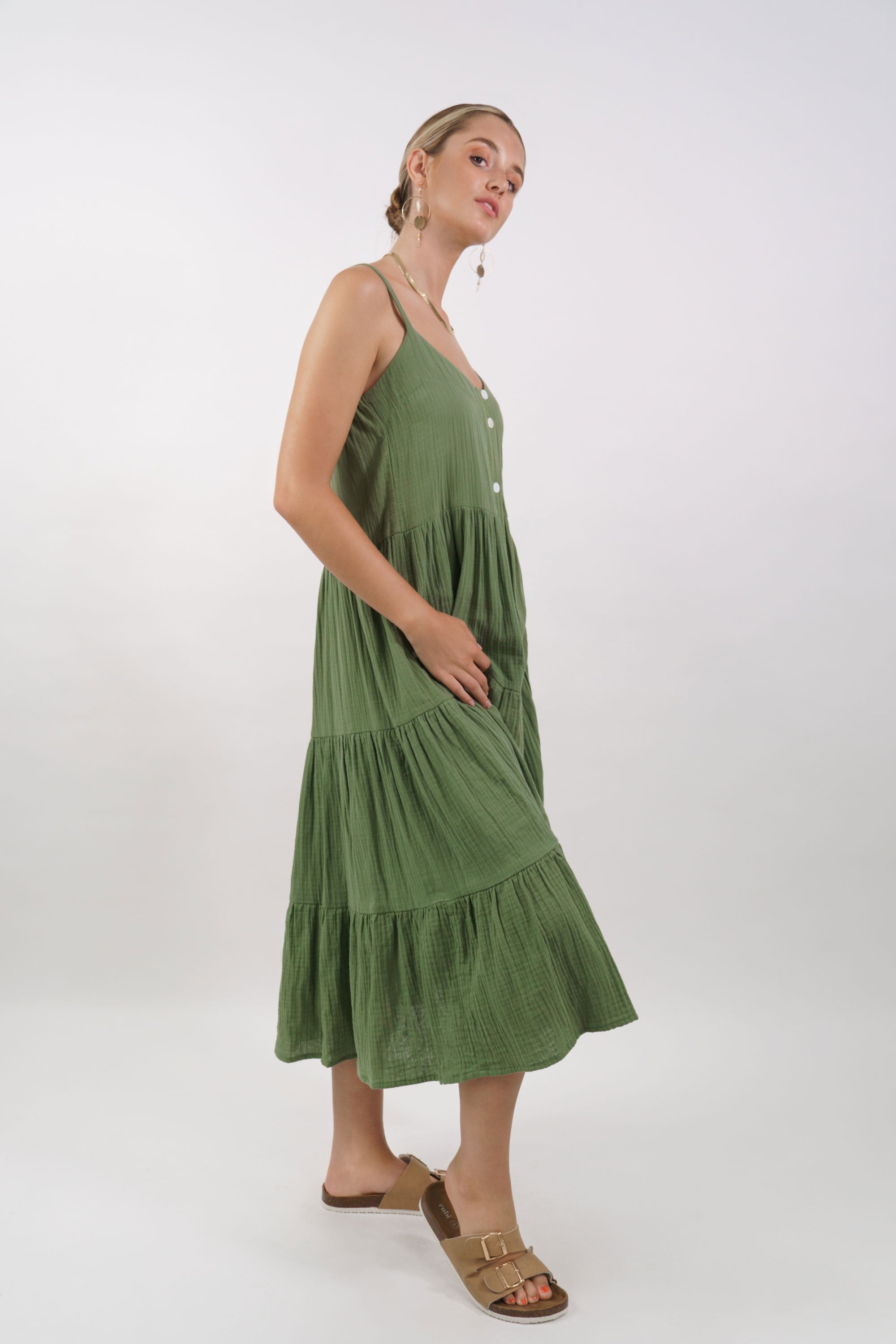 Freya Tiered Maxi Dress - MY ISLAND COLLECTIVE