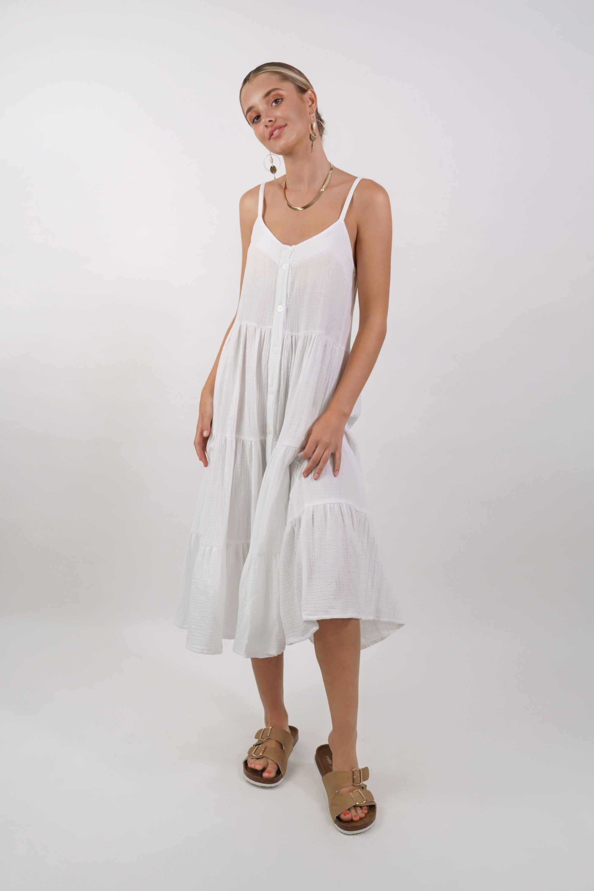Freya Tiered Maxi Dress - MY ISLAND COLLECTIVE