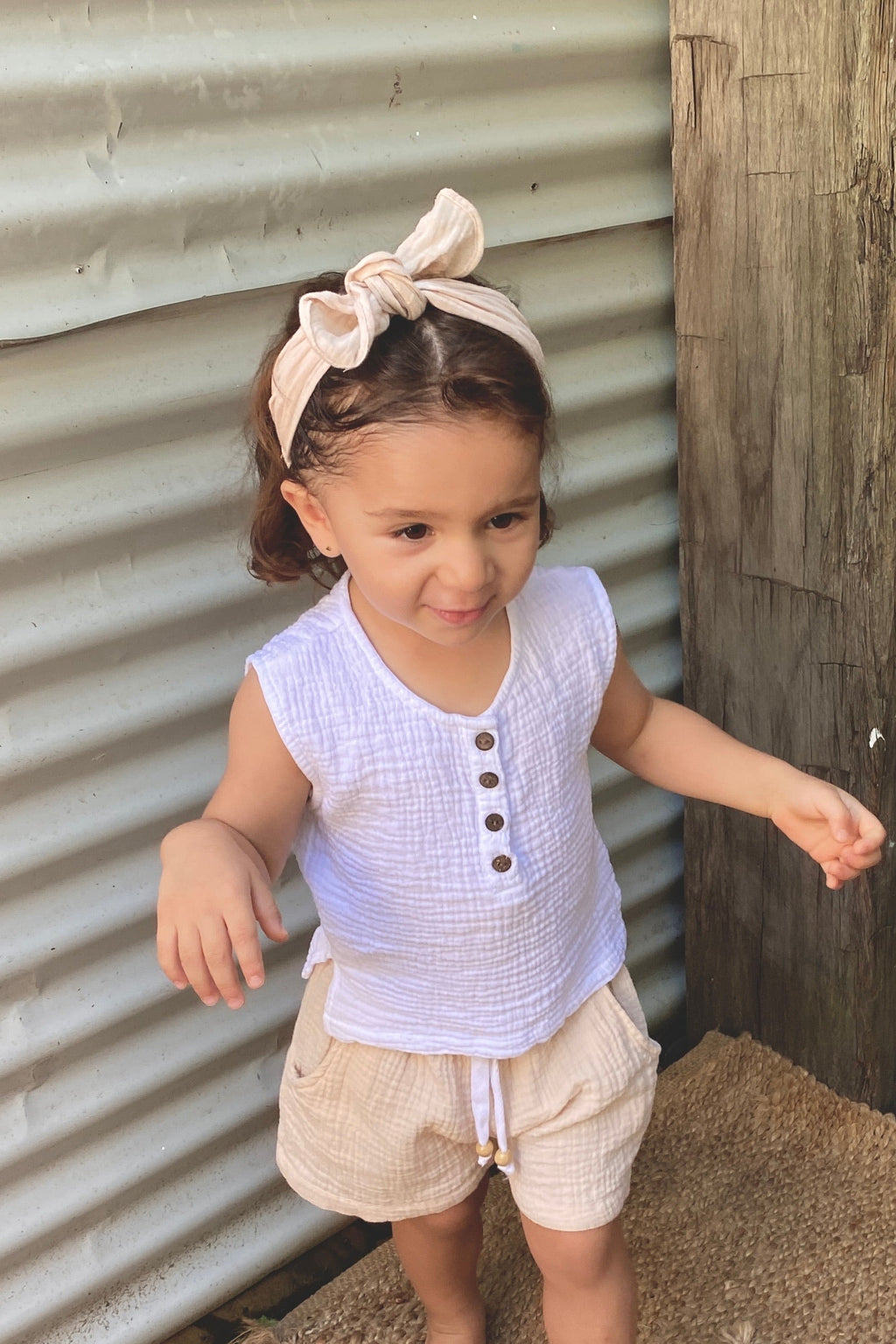 Girls Headband - Natural - MY ISLAND COLLECTIVE