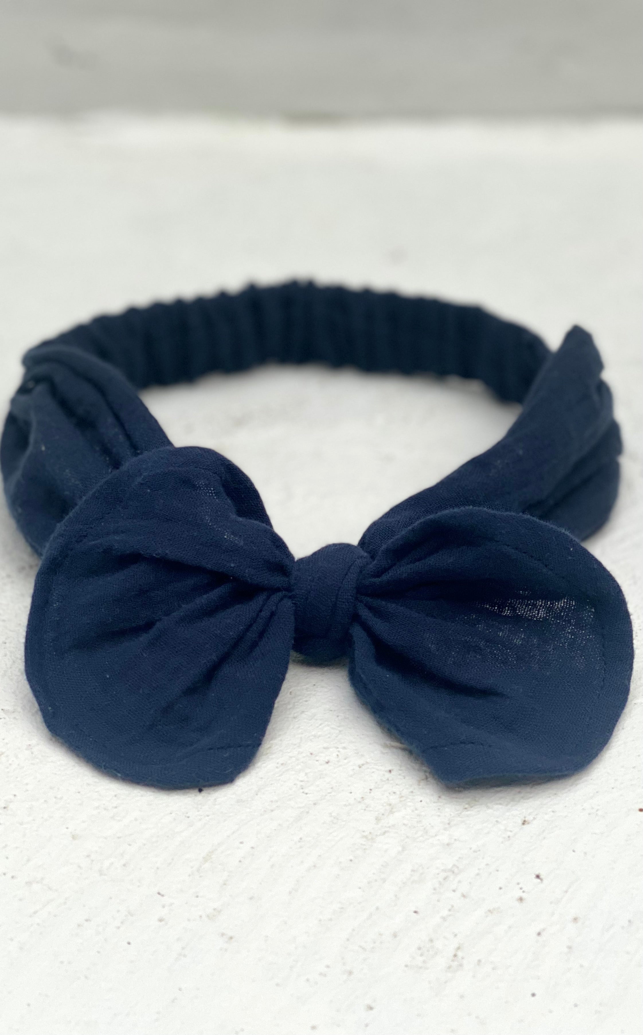 Girls Headband - Navy Blue - MY ISLAND COLLECTIVE