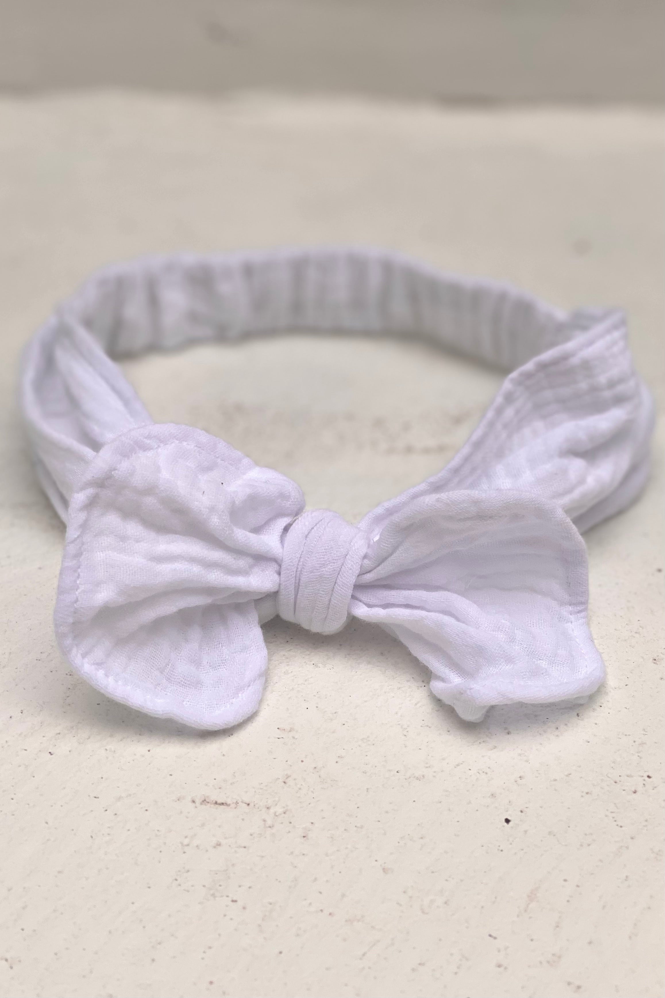 Girls Headband - White - MY ISLAND COLLECTIVE