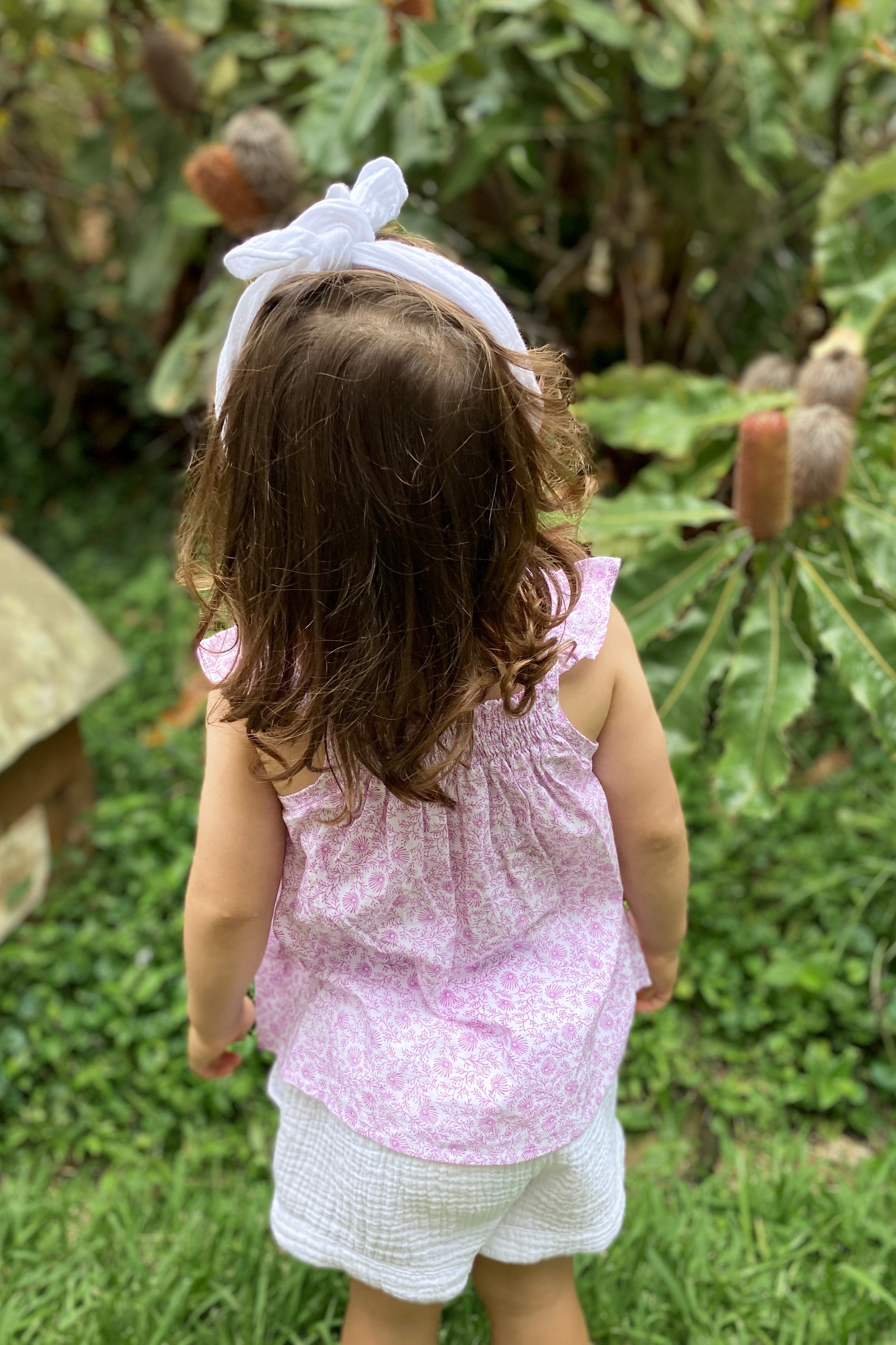 Girls Headband - White - MY ISLAND COLLECTIVE
