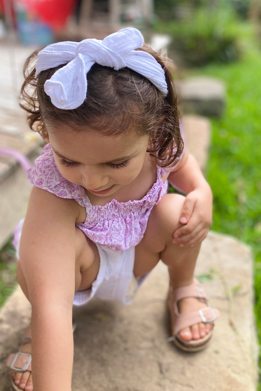 Girls Headband - White - MY ISLAND COLLECTIVE