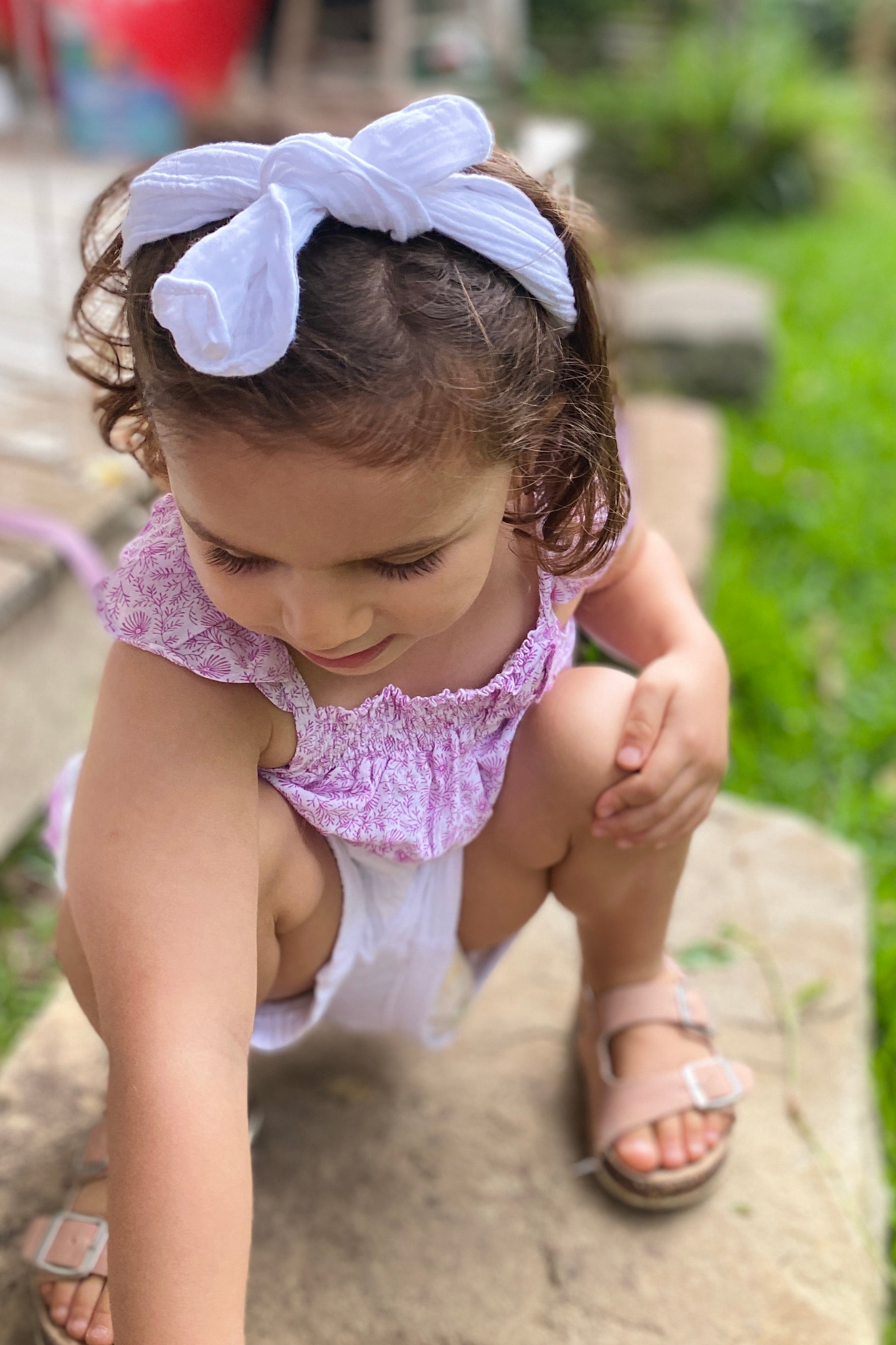 Girls Headband - White - MY ISLAND COLLECTIVE