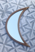 Half Moon Rattan Mirror - MY ISLAND COLLECTIVE
