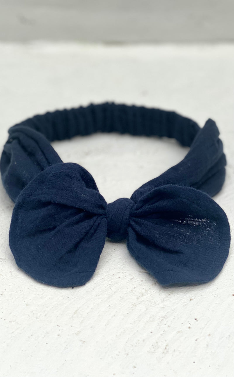 Girls Headband - Navy Blue