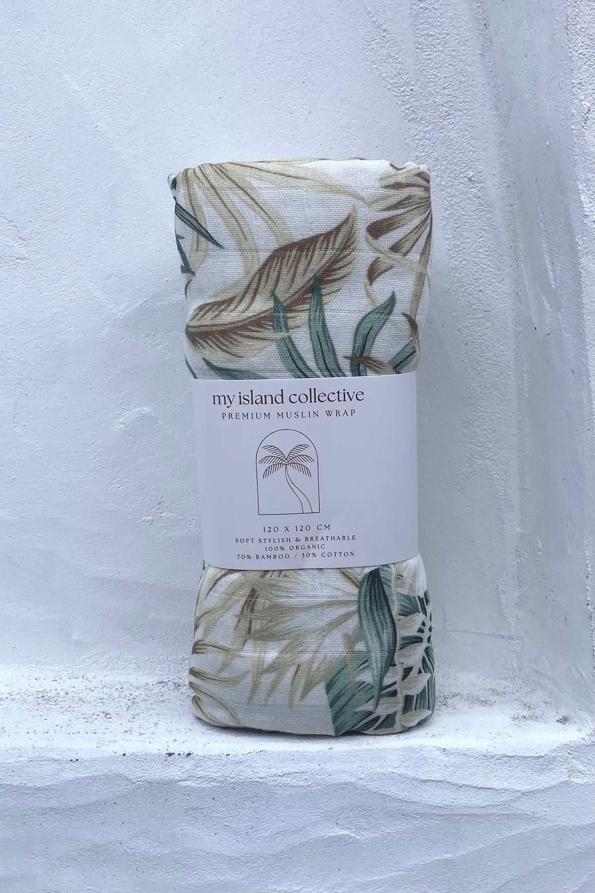 Organic Bamboo / Cotton Baby Wrap | Hibiscus