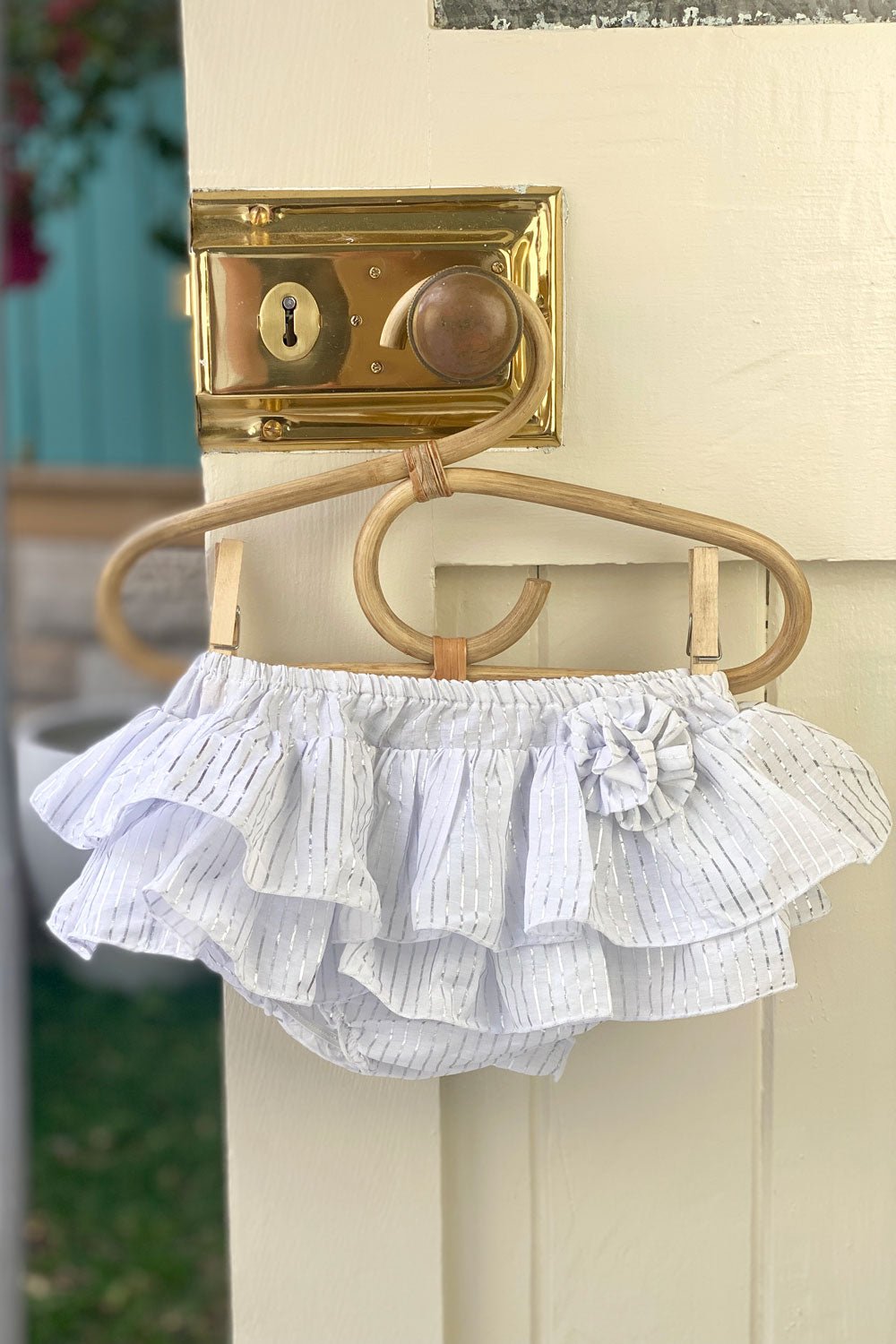 ISABELLA BLOOMER SKIRT | SILVER STRIPE - MY ISLAND COLLECTIVE