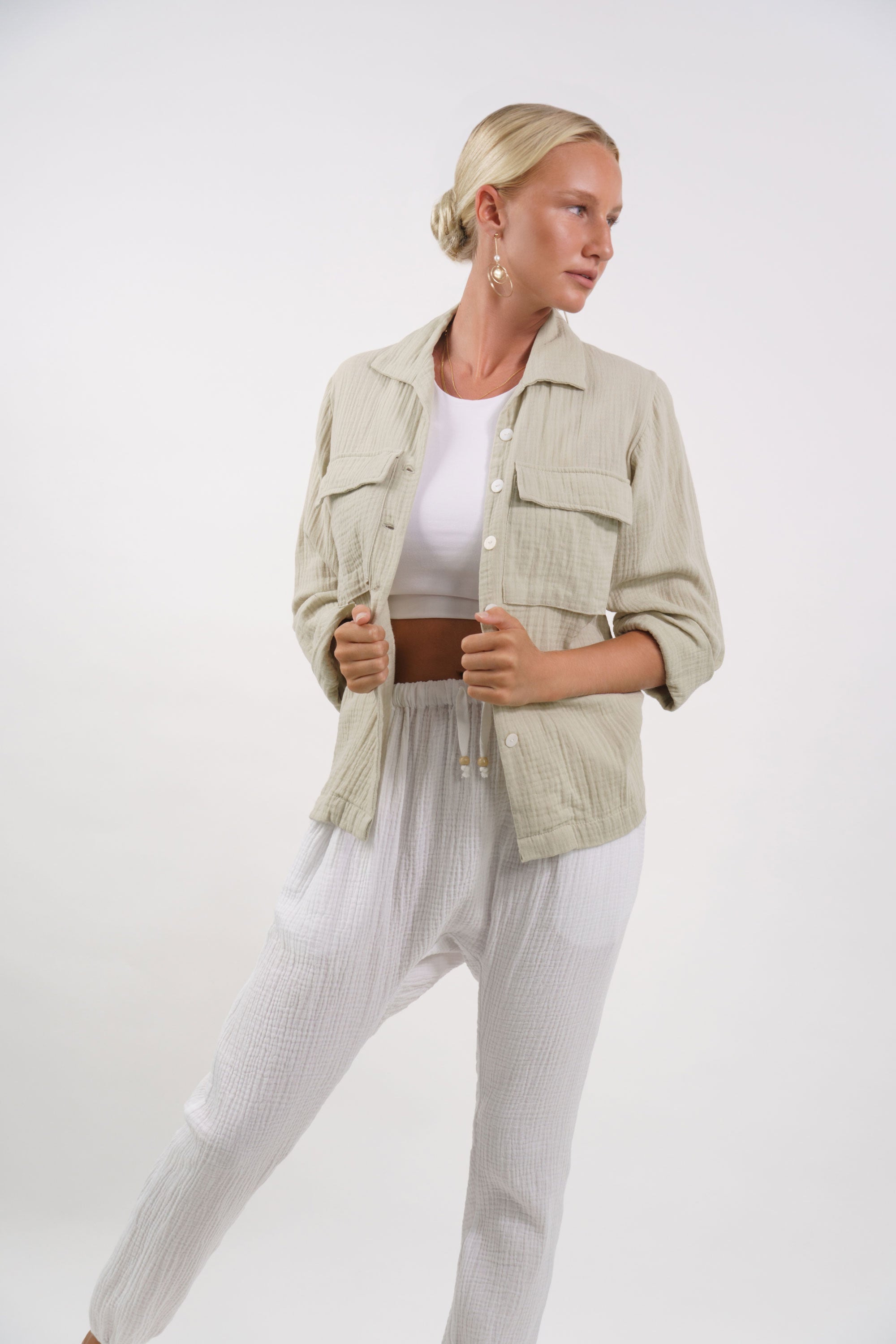 Isola Jacket | Pistachio - MY ISLAND COLLECTIVE