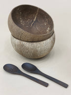 LEAF / JUMBO COCONUT BOWLS (2) - MY ISLAND COLLECTIVE