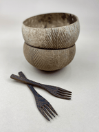 LEAF / JUMBO COCONUT BOWLS (2) - MY ISLAND COLLECTIVE