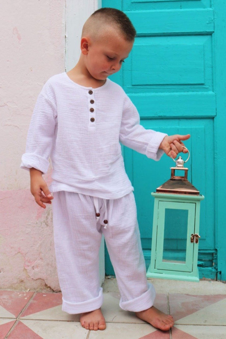LEONARDO CLASSIC LOUNGE PANT | BABY - MY ISLAND COLLECTIVE