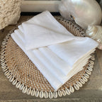 Linen napkins french flax | Ivory (set of 4) - MY ISLAND COLLECTIVE