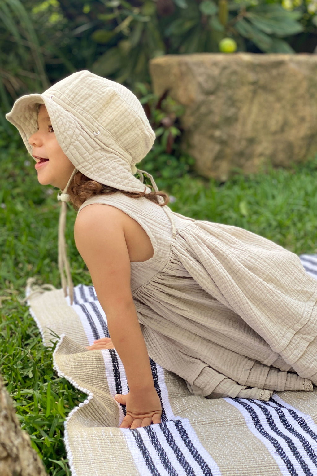 Lucia Dress - Stone - MY ISLAND COLLECTIVE