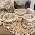 Macrame + Cowrie Shell Baskets - MY ISLAND COLLECTIVE