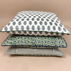 Marseille Artisan Block Print Cushion | 50 x 50 cm | Olive