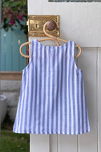 Martine Pinafore Dress - Stripe - MY ISLAND COLLECTIVE