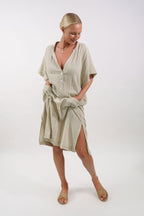 Milos Midi Kaftan Dress - MY ISLAND COLLECTIVE