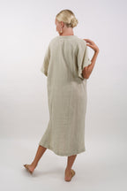 Milos Midi Kaftan Dress - MY ISLAND COLLECTIVE