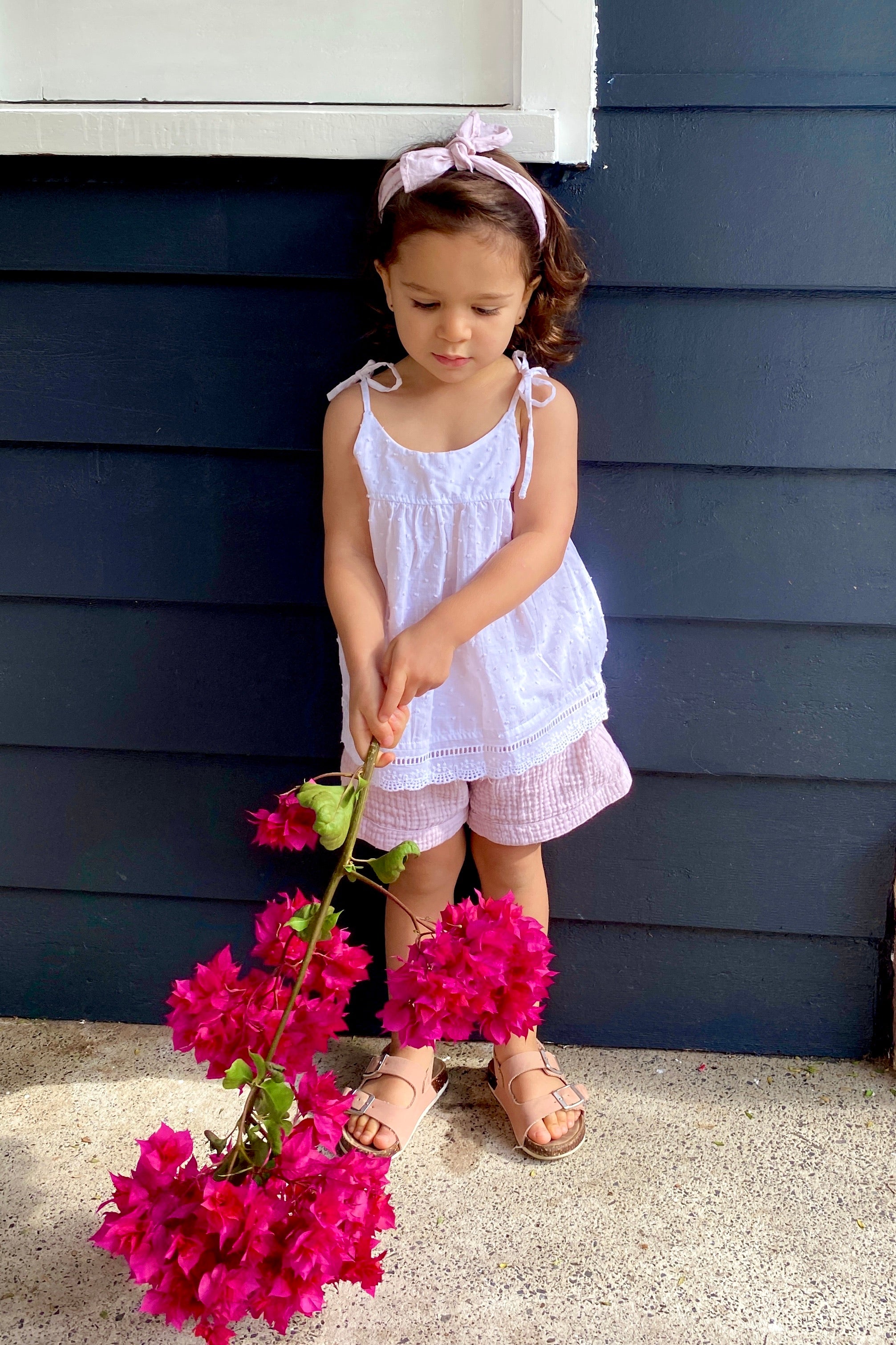 Girls Headband - Peony Pink