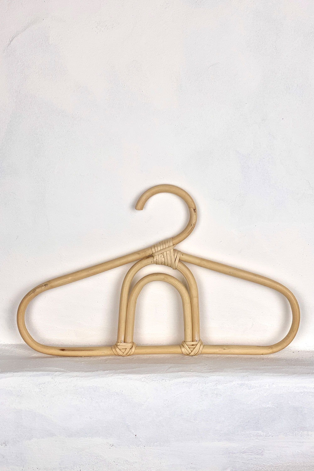 Mini Rattan Nursery Coat Hanger | Rainbow