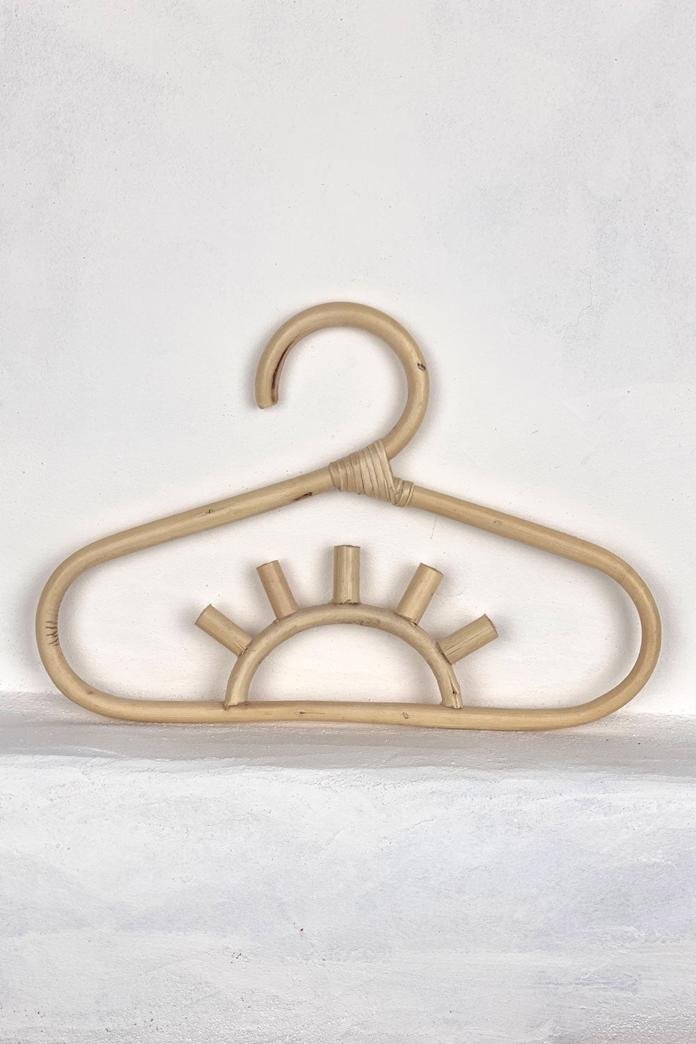Mini Rattan Nursery Coat Hanger | Sun