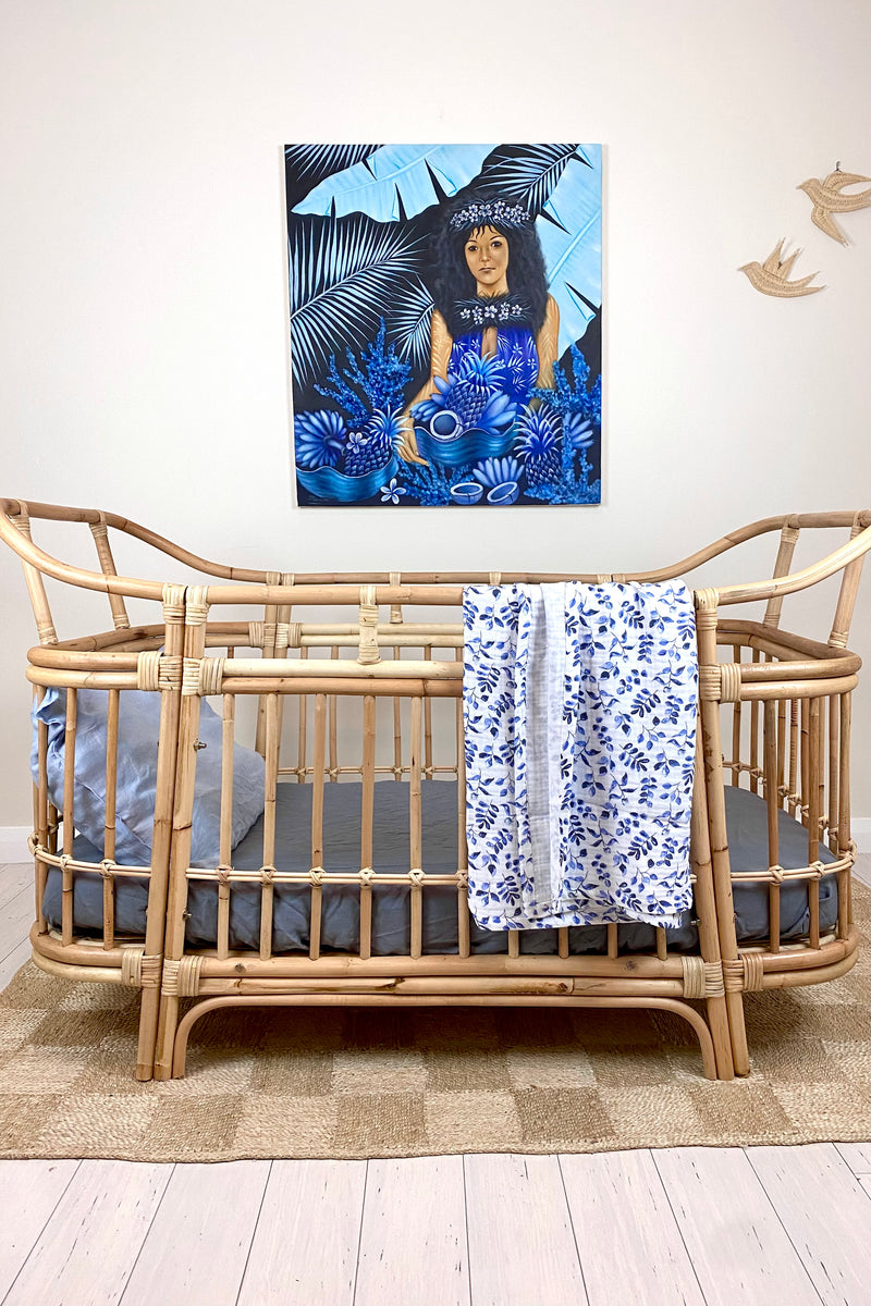 Norfolk Baby Blanket | Blue