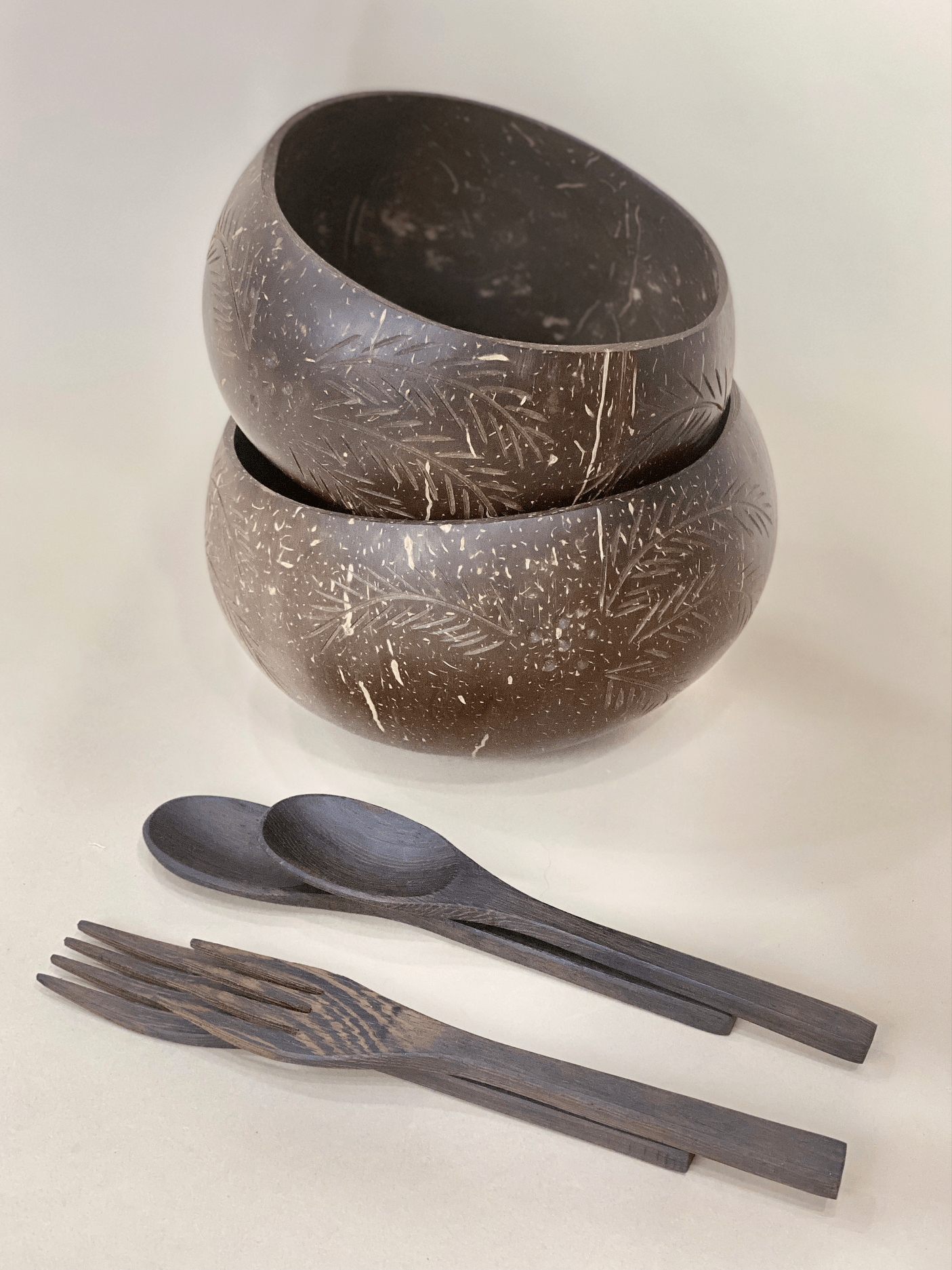 PALM TREE / JUMBO COCONUT BOWLS(2) - MY ISLAND COLLECTIVE