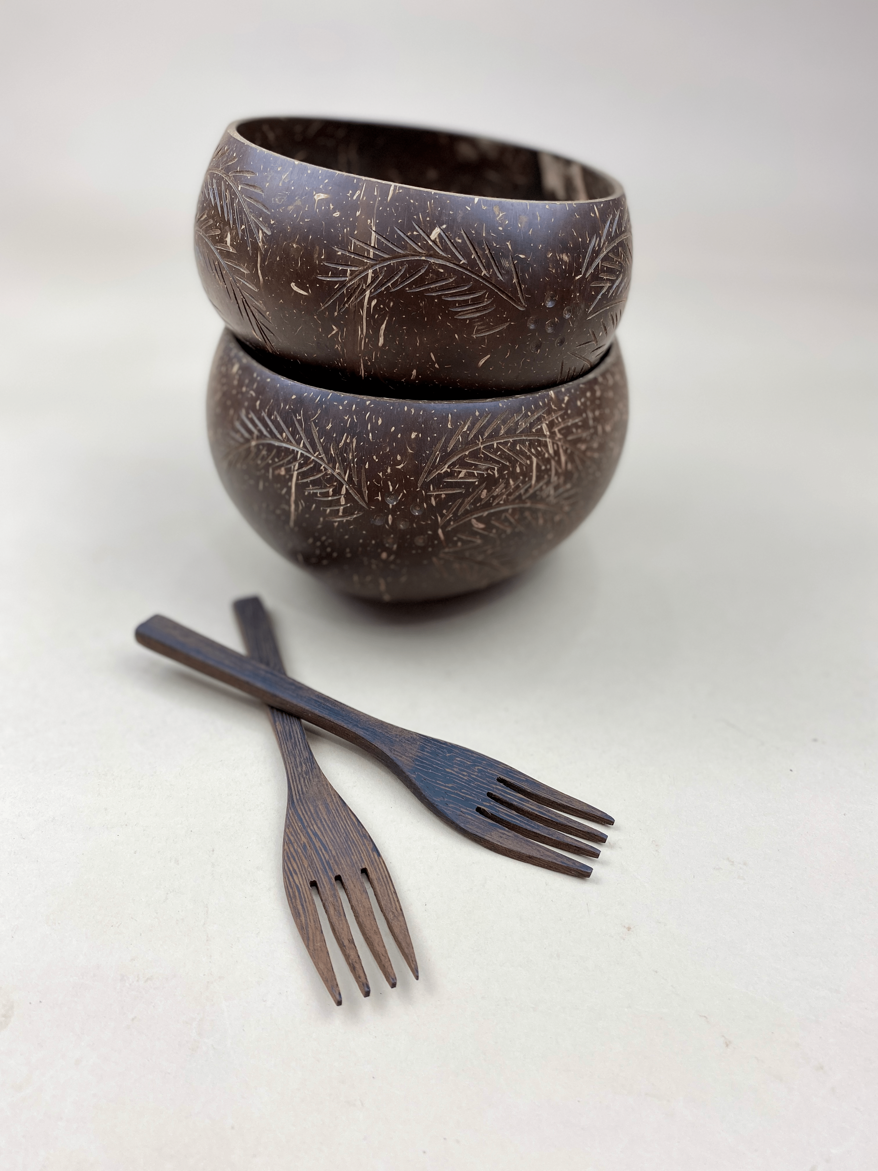 PALM TREE / JUMBO COCONUT BOWLS(2) - MY ISLAND COLLECTIVE