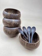 PALM TREE / JUMBO COCONUT BOWLS(4) - MY ISLAND COLLECTIVE