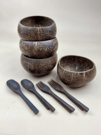 PALM TREE / JUMBO COCONUT BOWLS(4) - MY ISLAND COLLECTIVE