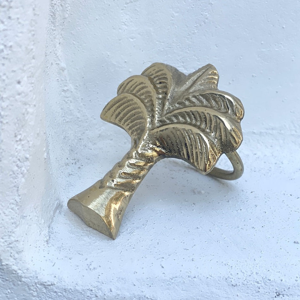 Brass Napkin Ring | Palm Tree