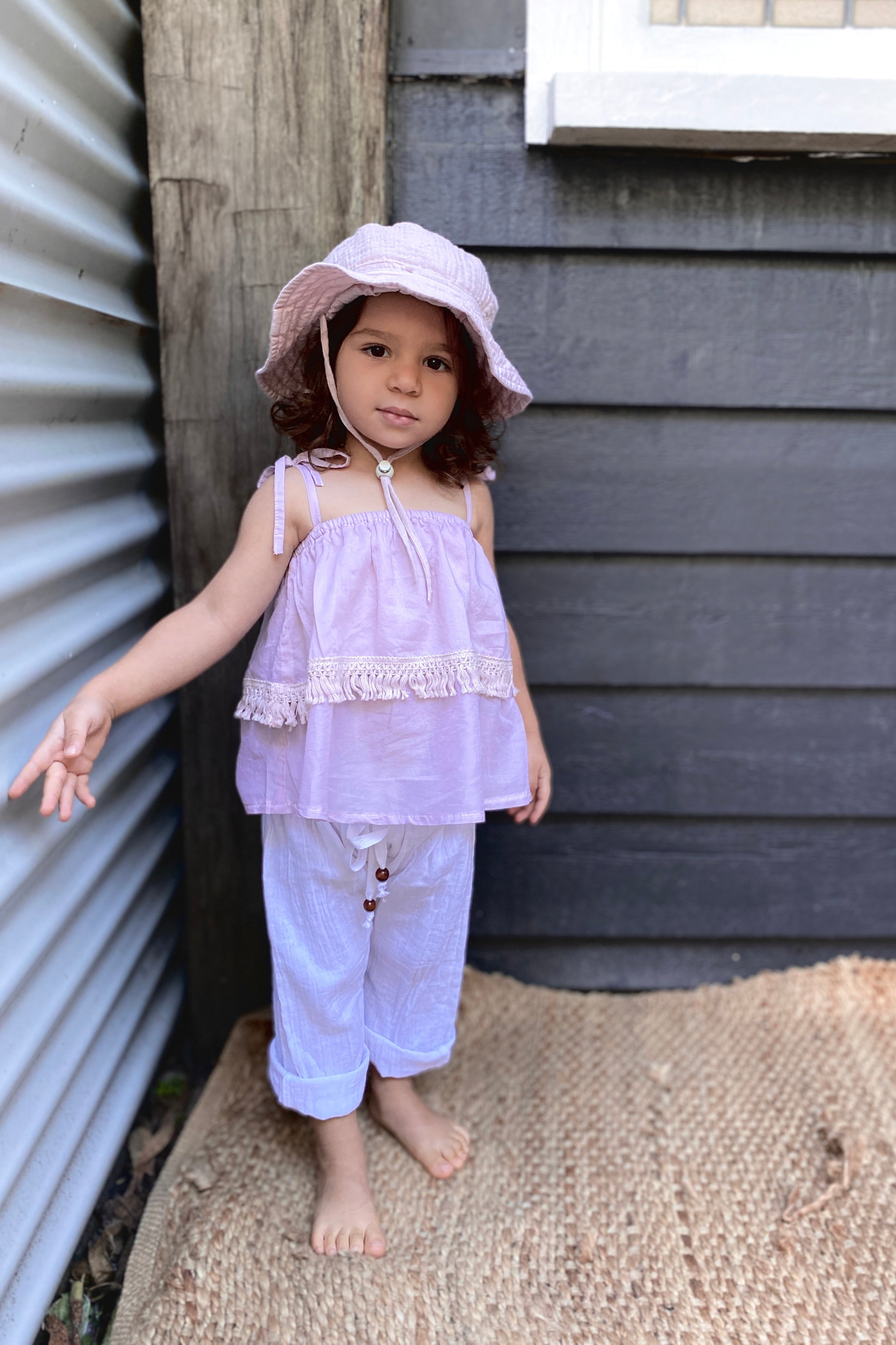 Piera Frill Top - Porcini - MY ISLAND COLLECTIVE