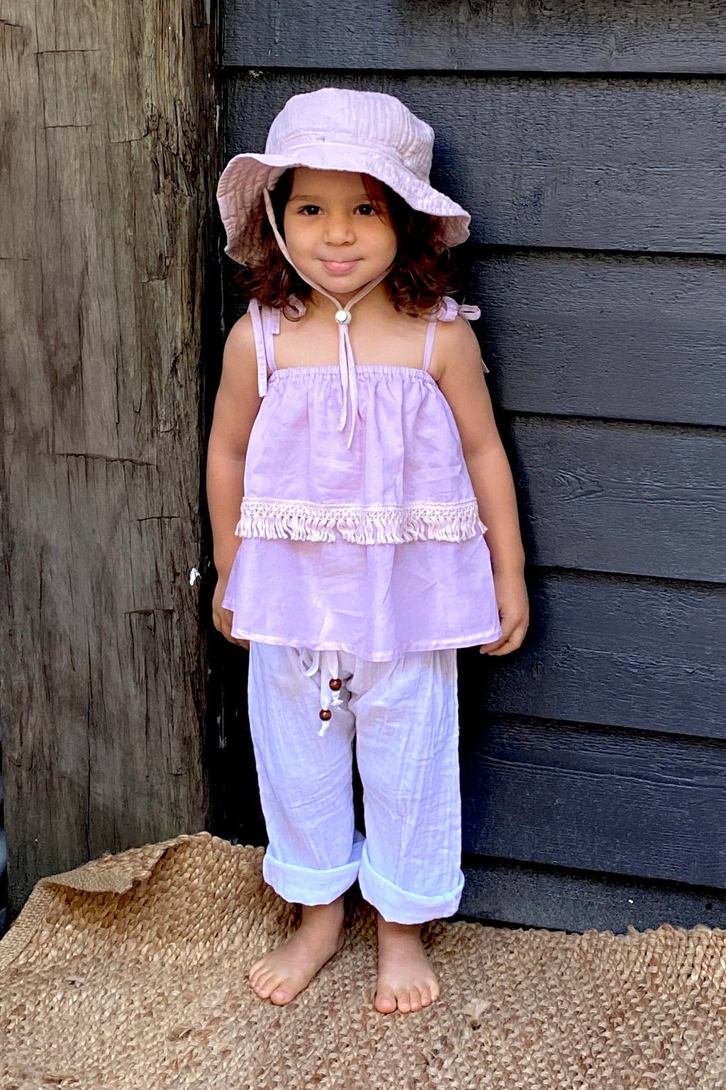 Piera Frill Top - Porcini - MY ISLAND COLLECTIVE