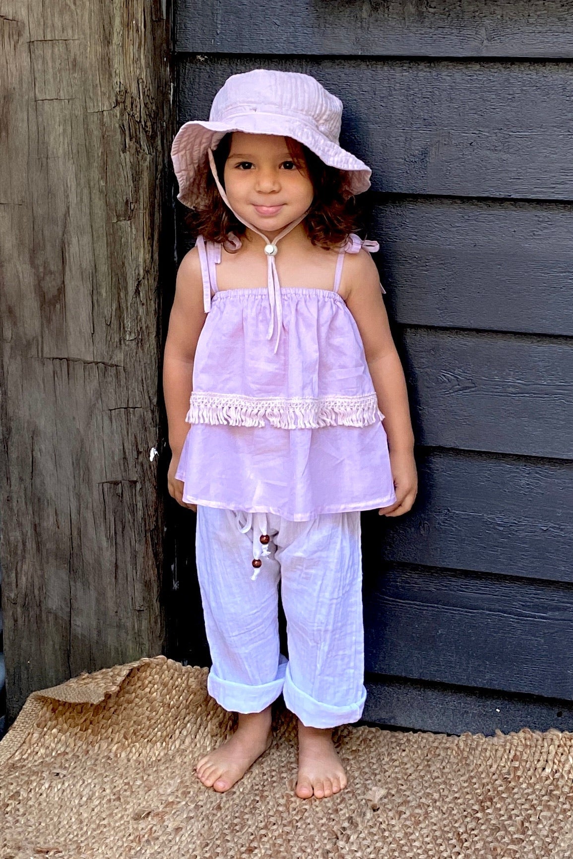 Piera Frill Top - Porcini - MY ISLAND COLLECTIVE