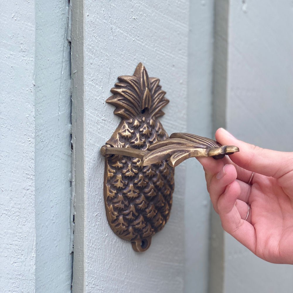Pineapple Brass Door Knocker | Antique Brass - MY ISLAND COLLECTIVE