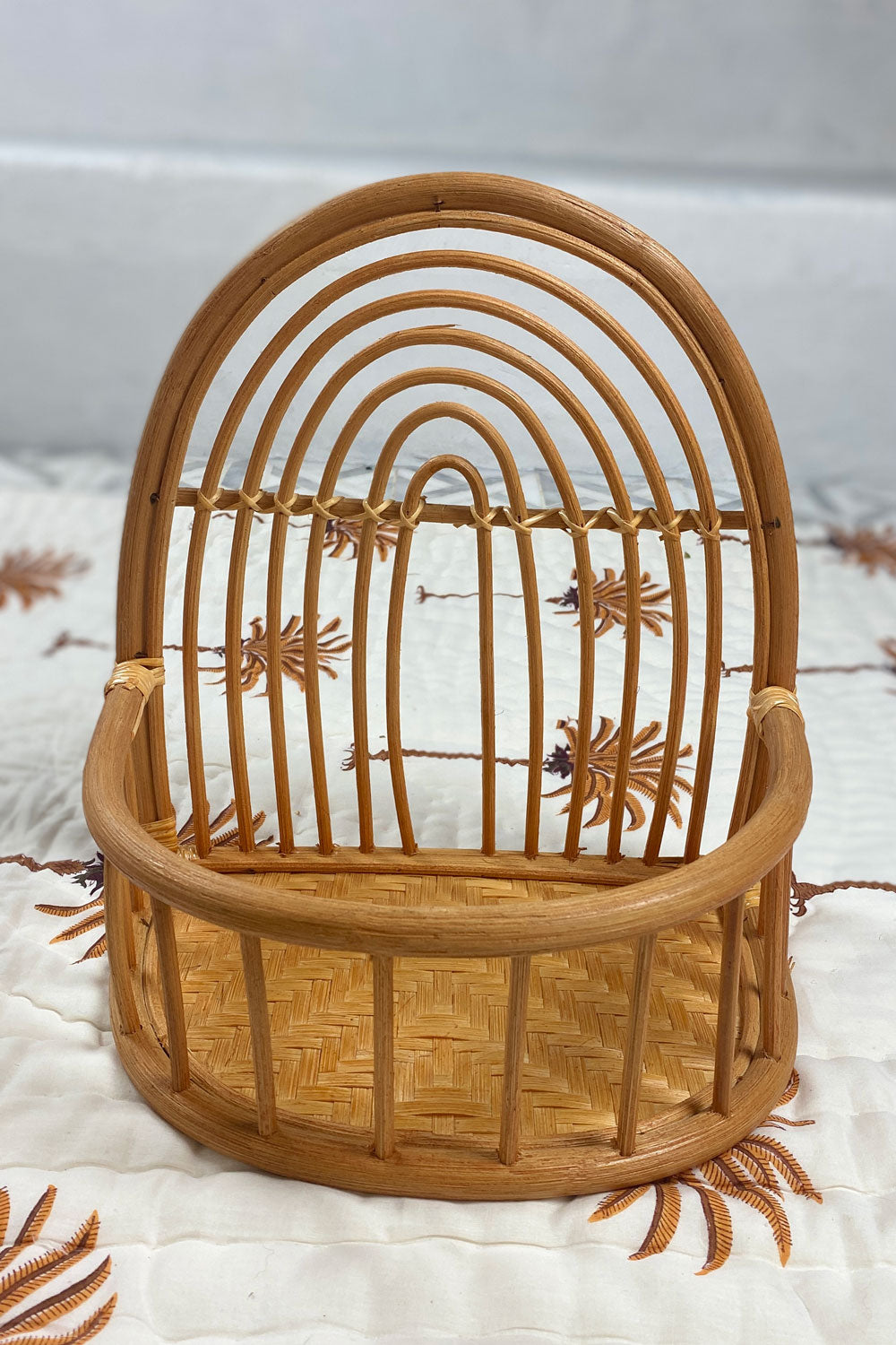 Rainbow Rattan Shelf