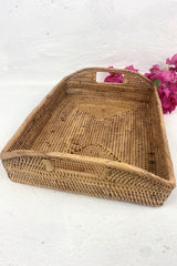 Rattan Bedside Table Tray | 25 x 20 x 7 cm