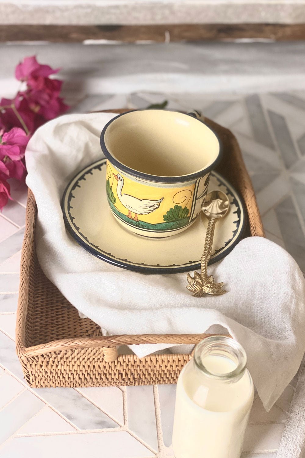 Rattan Bedside Table Tray | 25 x 20 x 7 cm - MY ISLAND COLLECTIVE