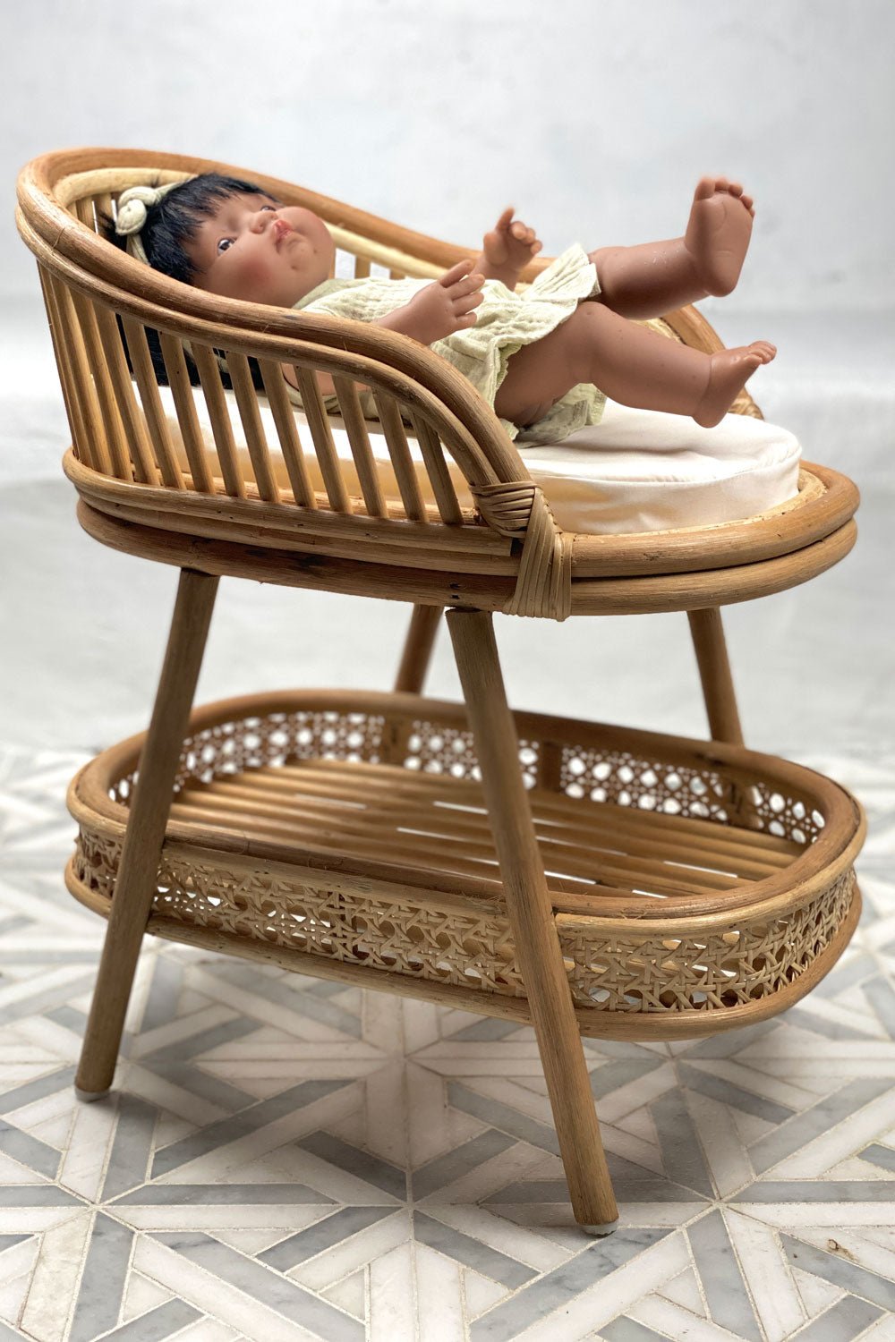 Rattan Change Table | Natural - MY ISLAND COLLECTIVE