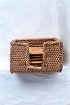 Rattan Coaster Set | Square