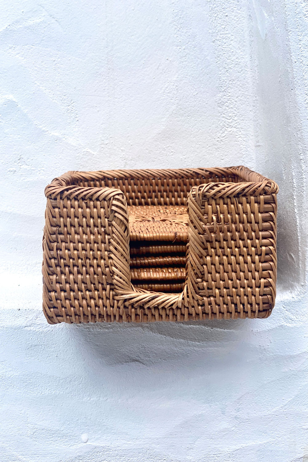 Rattan Coaster Set | Square