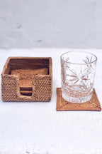 Rattan Coaster Set | Square - MY ISLAND COLLECTIVE
