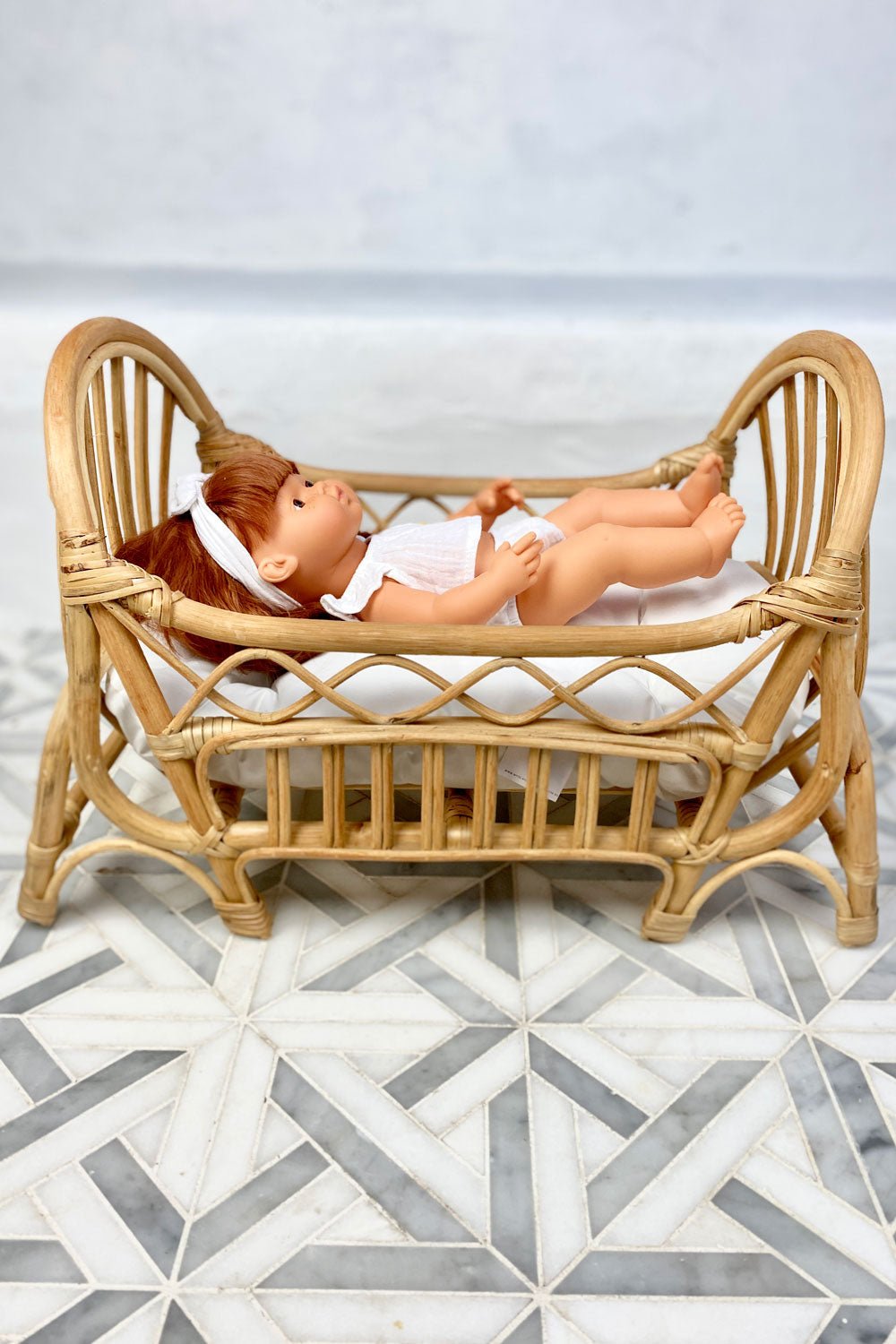 Rattan Isabella Doll Bed | Natural - MY ISLAND COLLECTIVE
