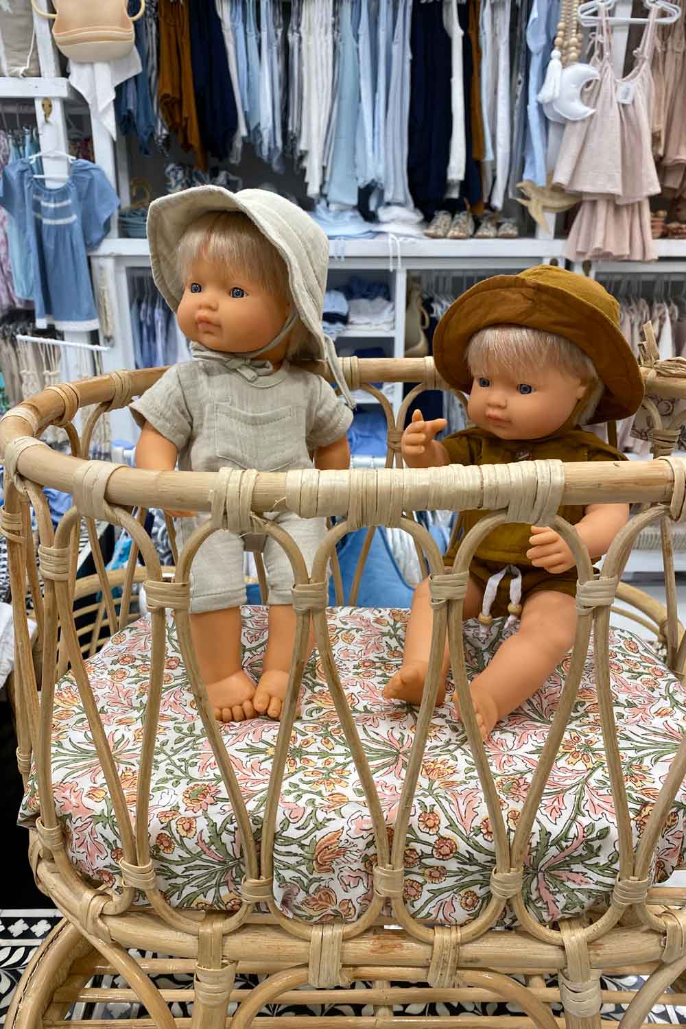 Rattan Islander Doll Bassinet | Natural - MY ISLAND COLLECTIVE