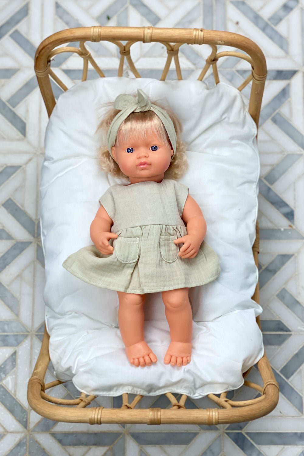 Rattan Islander Doll Bed | Natural - MY ISLAND COLLECTIVE