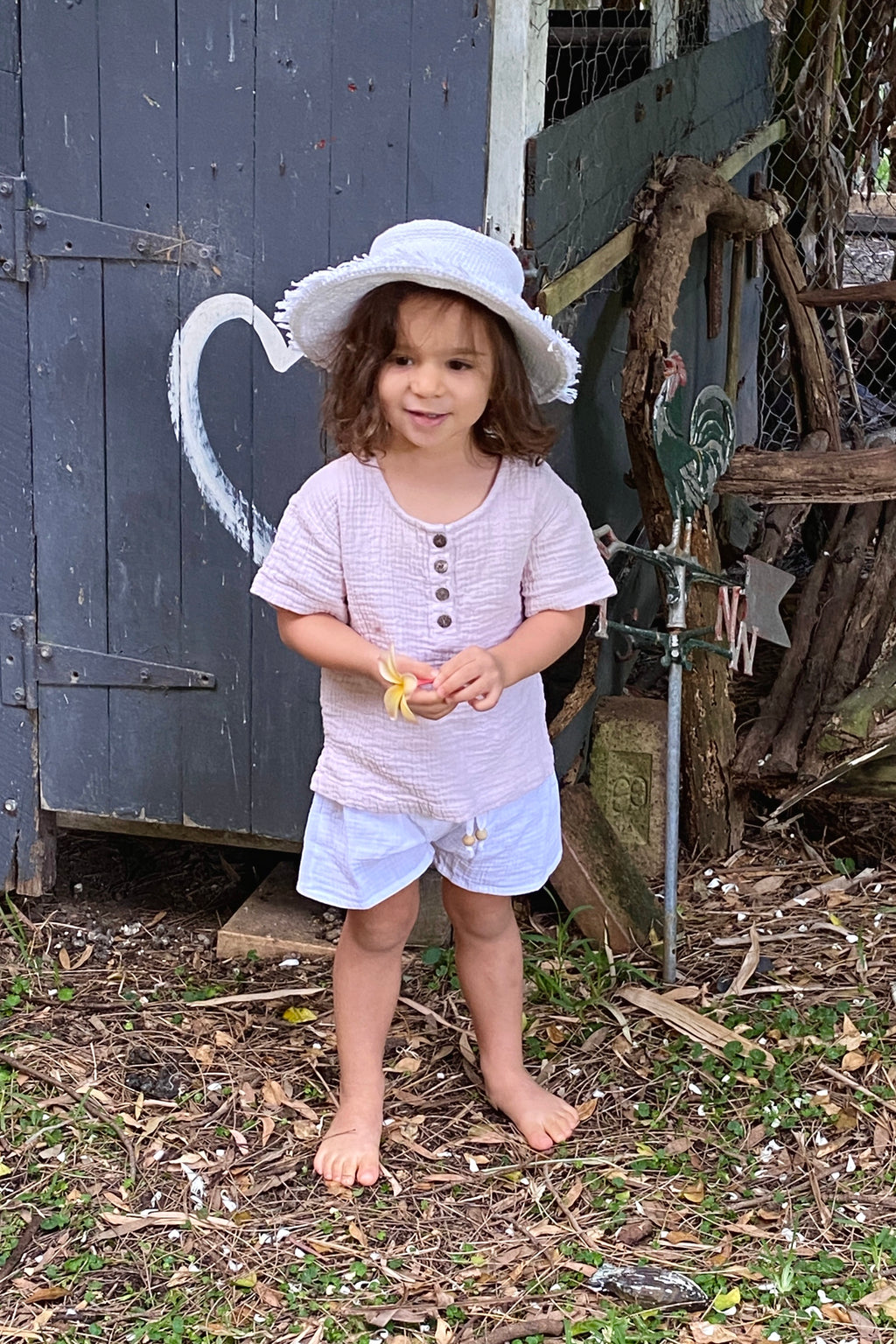 Salento Unisex Short Sleeve Top - Porcini